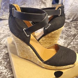 Qupid Espadrille Wedge Sandals Size 10